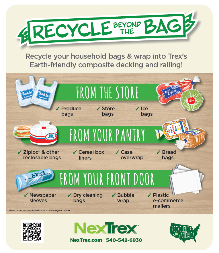 Trex Plastic Film Recycling Acceptable Items